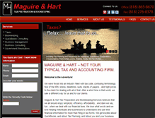 Tablet Screenshot of maguireandhart.com